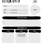 Free Editable Biography Templates Intended For Student Biography Template Sample