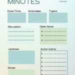 Free, Editable, Printable Meeting Minutes Templates | Canva In Meeting Minutes Sample Template