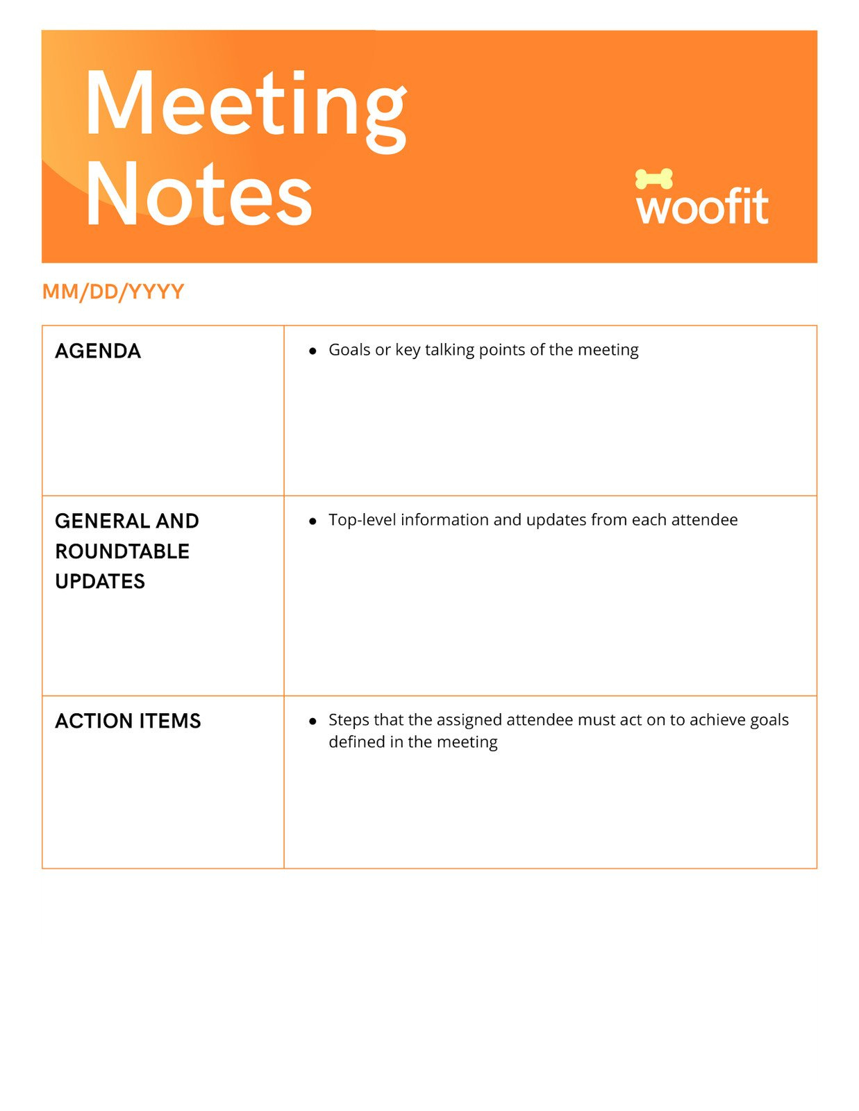 Free, Editable, Printable Meeting Minutes Templates | Canva in Minutes Sample Template