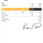 Free & Editable Word Template   Invoice Effortlessly | Billdu In Sample Invoice Template Free