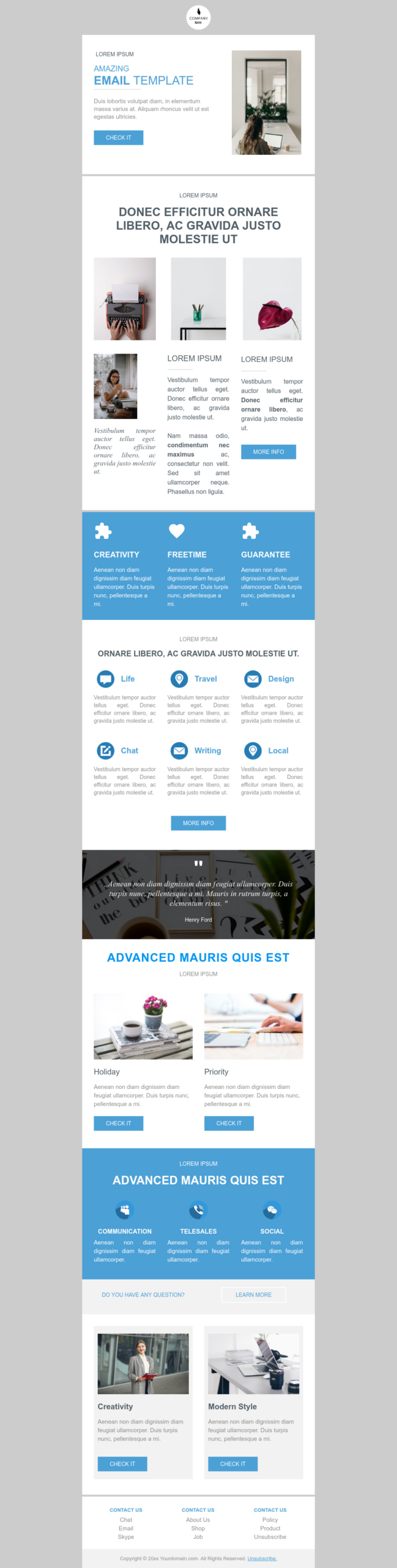 Free Email Newsletter Templates | Chamaileon with Email Newsletter Templates Sample