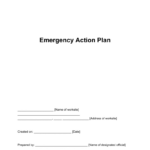 Free Emergency Action Plan Template | Pdf & Word Regarding Emergency Action Plan Template Sample