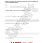 Free Employee Complaint Form & Faqs   Rocket Lawyer Pertaining To Employee Complaint Form Sample Template