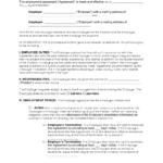 Free Employment Contract Templates   Pdf | Word – Eforms Pertaining To Employment Contract Agreement Template Sample