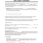 Free Employment Contract Templates | Pdf & Word Regarding Employment Contract Template Sample