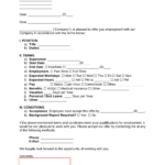 Free Employment Offer Letter Template | Sample   Pdf | Word – Eforms In Employment Offer Letter Template Sample