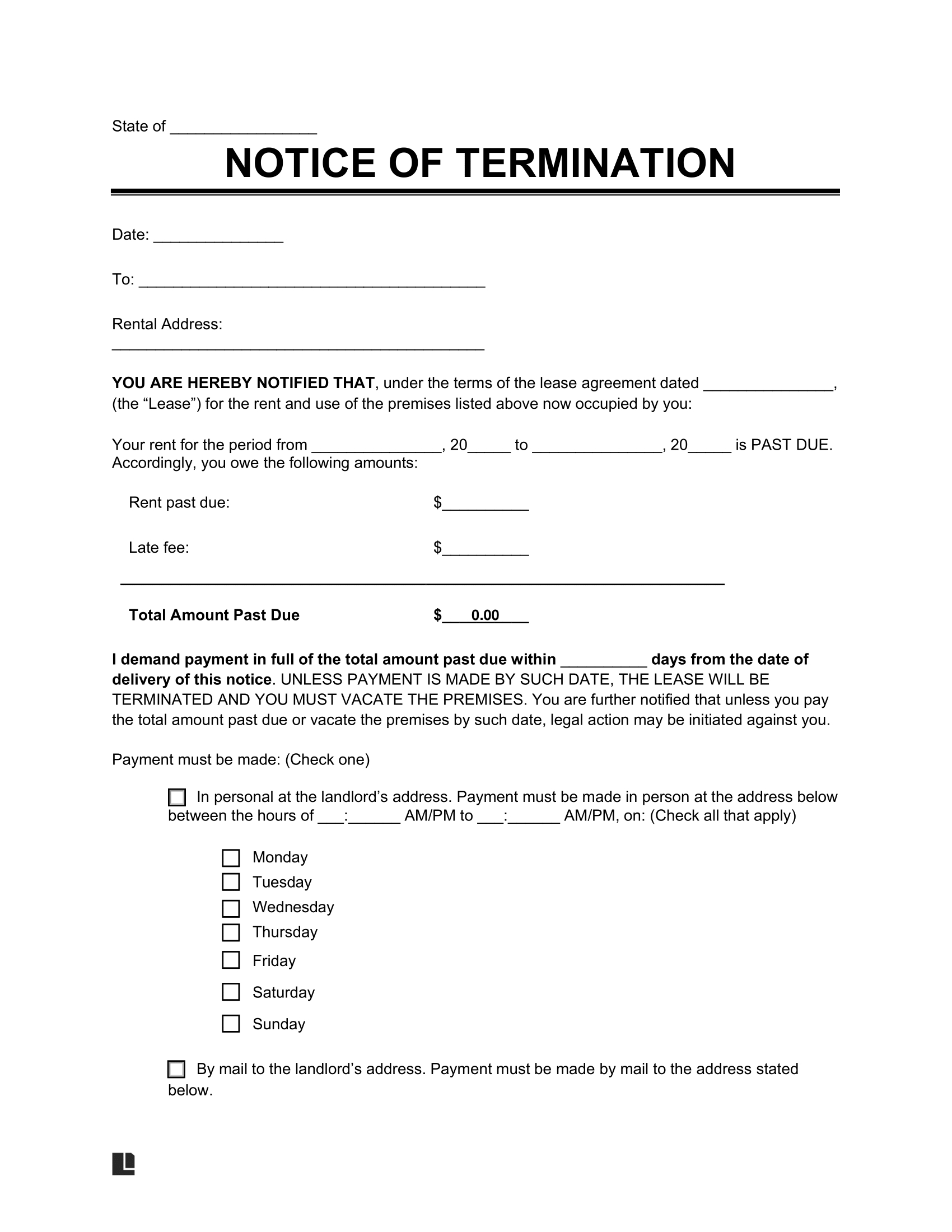 Free Eviction Notice Templates | Pdf &amp;amp; Word pertaining to Eviction Notice Sample Template