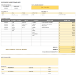 Free Expense Report Templates | Smartsheet Throughout Expense Sheet Template Sample