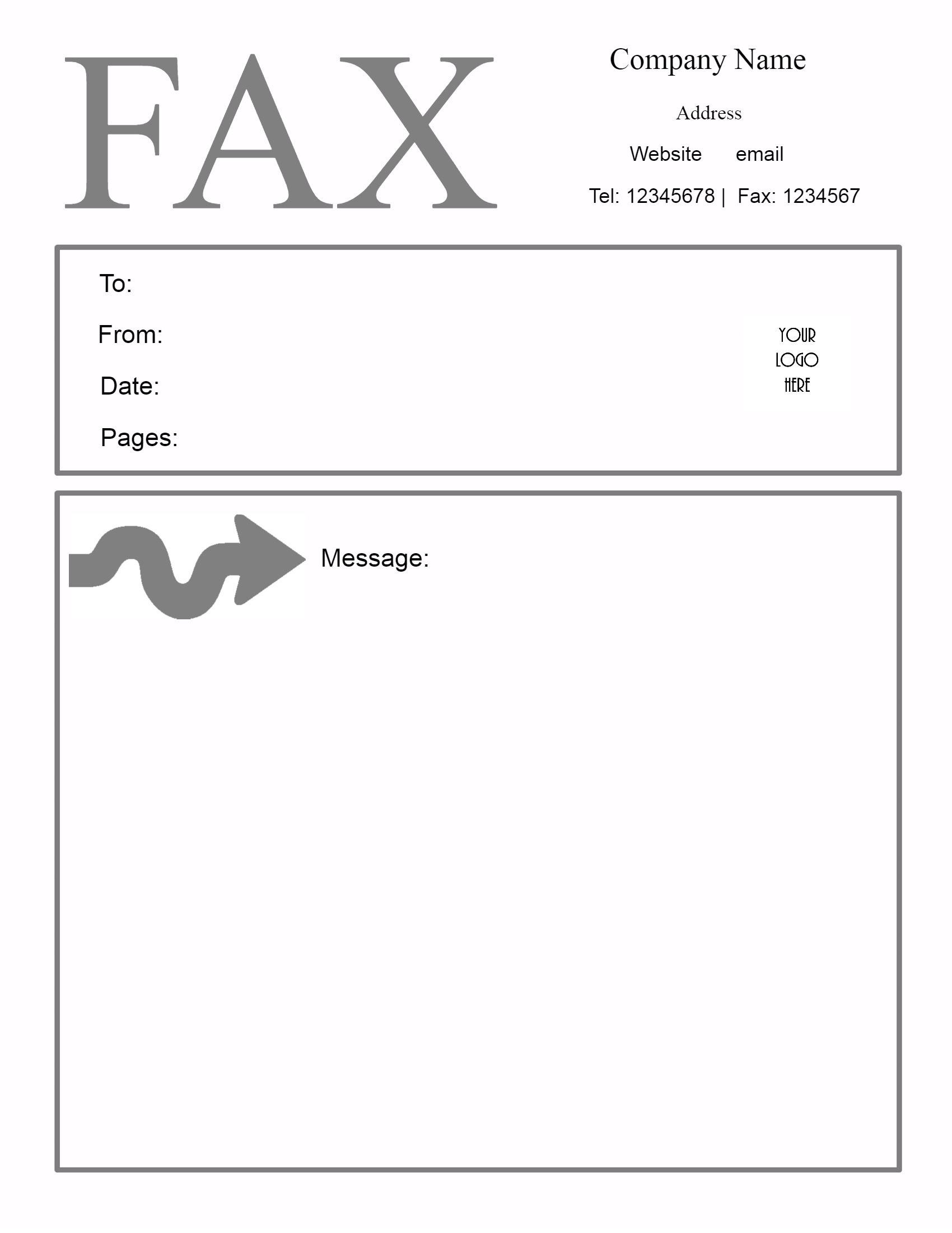 Free Fax Cover Sheet Template | Customize Online Then Print for Fax Cover Sample Template