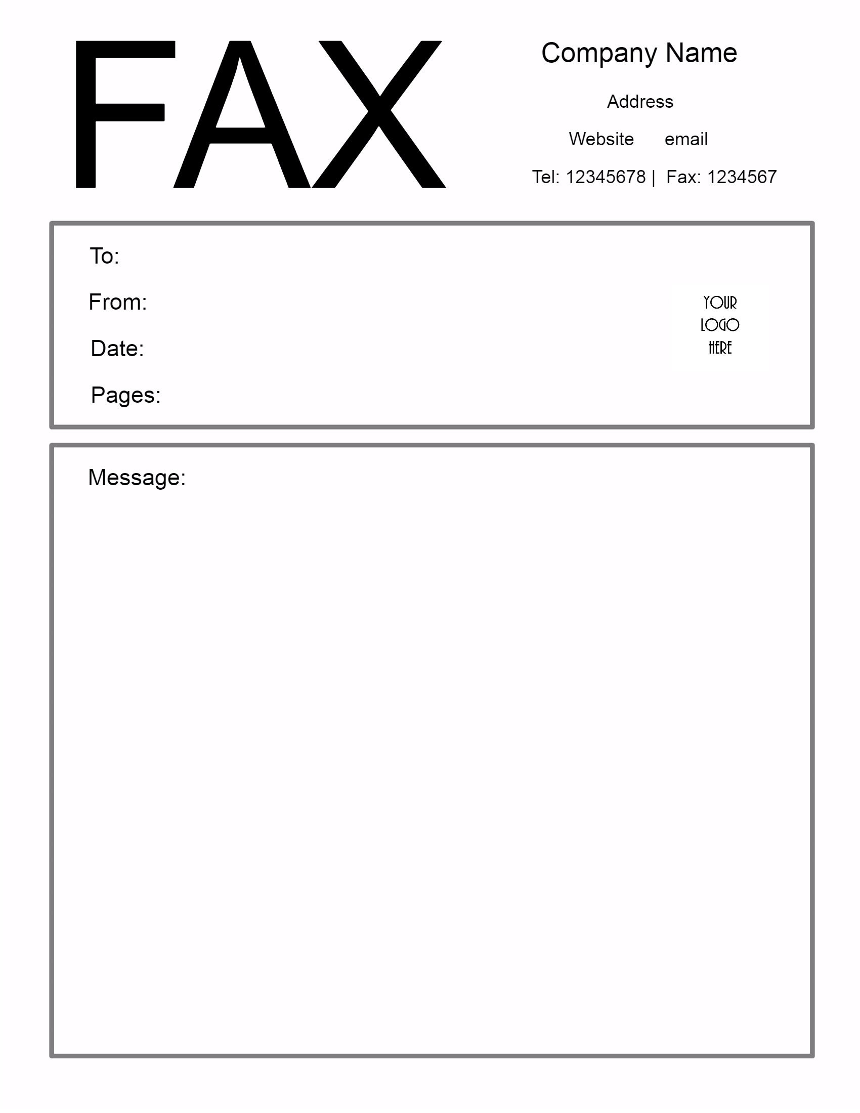 Free Fax Cover Sheet Template | Customize Online Then Print for Fax Sheet Sample Template