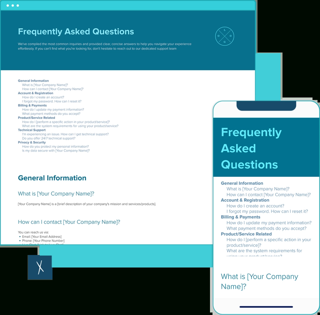 Free Frequently Asked Questions Template - Xtensio regarding Frequently Asked Questions Sample Template