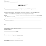 Free General Affidavit Form & Template | Pdf & Word | Lawdistrict Intended For Affidavit Sample Template