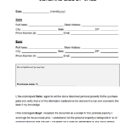 Free General Bill Of Sale Form | Pdf | Word Regarding Bill Of Sale Sample Template