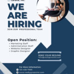 Free Hiring Flyer Templates You Can Edit And Print | Canva With Regard To Now Hiring Sample Template