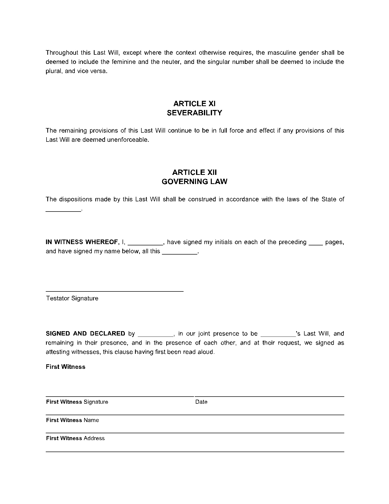 Free Illinois Last Will And Testament Form | Cocosign with regard to Illinois Sample Will Template