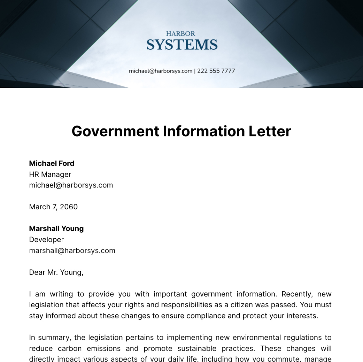 Free Information Letter Templates &amp;amp; Examples - Edit Online for Informative Letter Sample Template