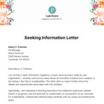 Free Information Letter Templates & Examples   Edit Online Pertaining To Informative Letter Sample Template