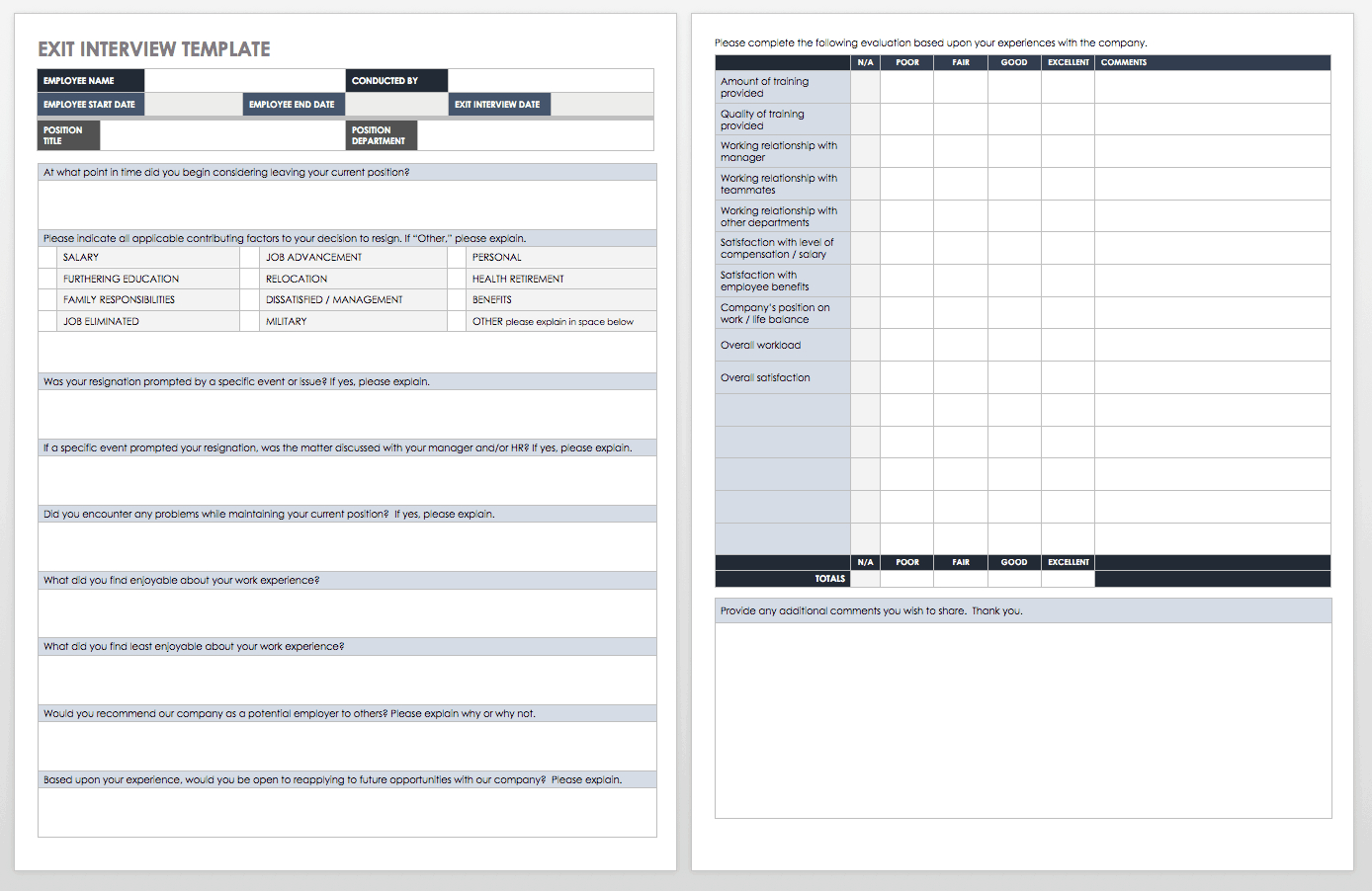 Free Interview Templates And Scorecards | Smartsheet for Interview Questions Sample Template