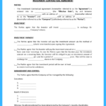 Free Investor Agreement Template To Win More Clients Throughout Investor Contract Sample Template