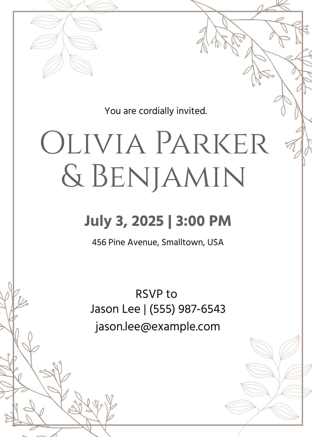 Free Invitation Templates &amp;amp; Examples - Edit Online &amp;amp; Download in Invitation Card Template Sample