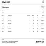 Free Invoice Templates   Excel, Word, Pdf, & More In Sample Billing Invoice Template