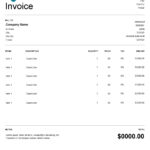 Free Invoice Templates   Excel, Word, Pdf, & More Pertaining To Invoice Templates Samples