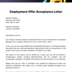 Free Job Acceptance Letter Templates   Download In Word, Google Intended For Job Acceptance Letter Sample Template