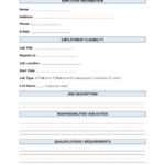 Free Job Description Template | Sample   Pdf | Word – Eforms Inside Job Profile Template Sample