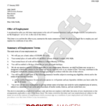 Free Job Offer Letter | Template & Faqs   Rocket Lawyer Uk Within Job Offer Template Sample