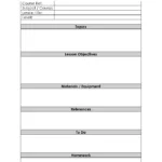 Free Lesson Plan Template | Word, Editable Pdf, Image, Excel In Free Sample Lesson Plan Templates