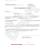 Free Letter Of Appointment Of Executor | Free To Print, Save For Free Executor Letter Sample Template