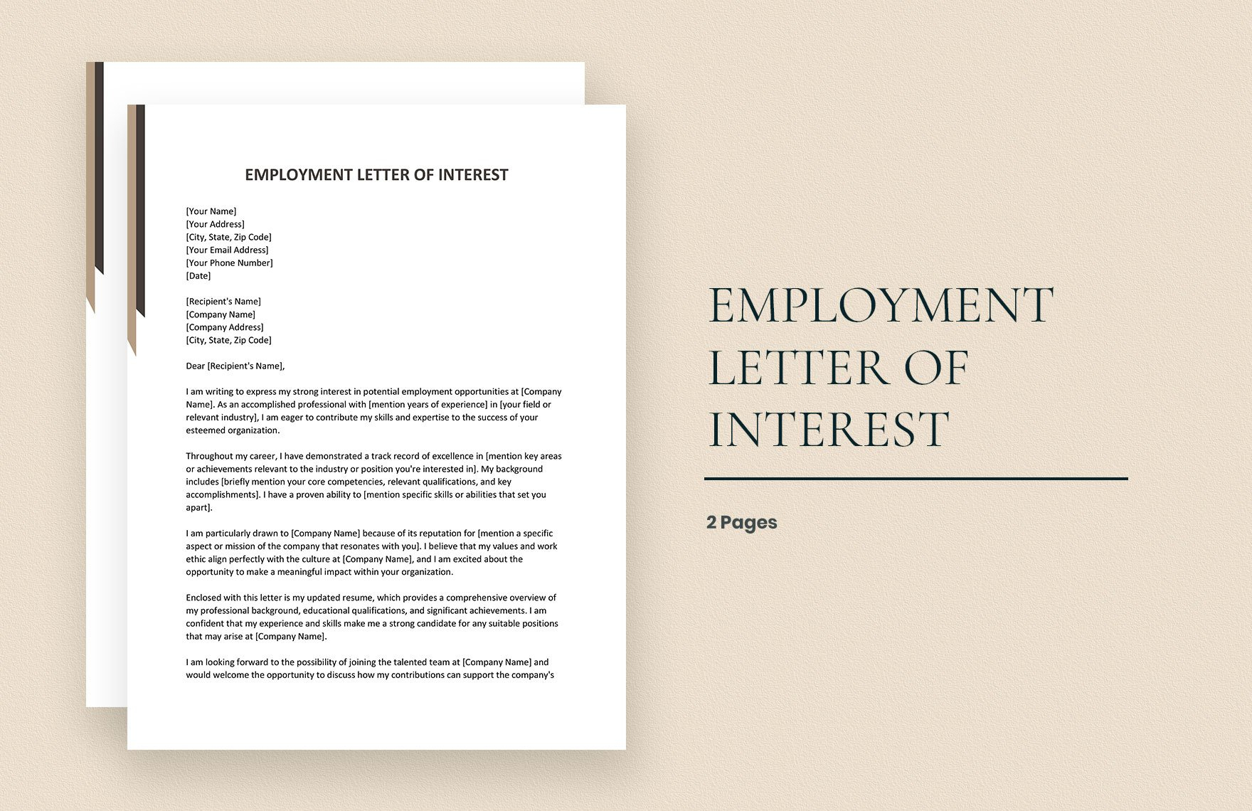 Free Letter Of Interest Templates &amp;amp; Examples - Edit Online inside Free Letter of Interest Sample Template