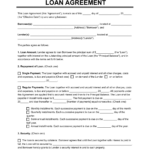 Free Loan Agreement Templates | Pdf & Word Inside Personal Loan Contract Sample Template