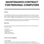 Free Maintenance Contract Templates   Download In Word, Google For Maintenance Agreement Sample Template