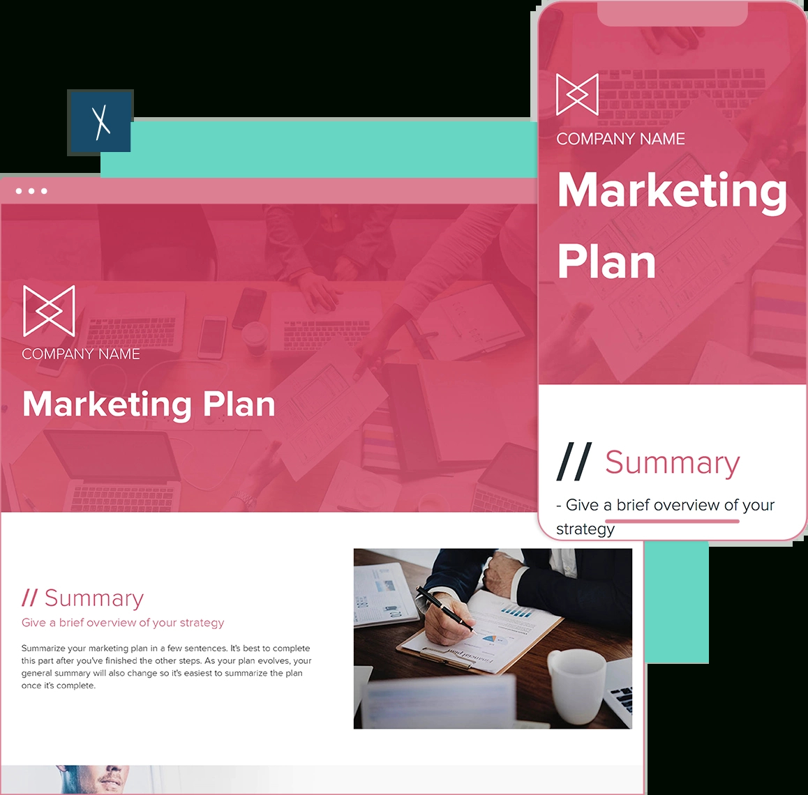 Free Marketing Plan Template - Edit Online | Xtensio for Marketing Plan Template Sample