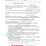 Free Mediation Agreement: Make & Download   Rocket Lawyer Pertaining To Mediation Agreement Template Sample