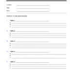 Free Meeting Agenda Templates   Pdf | Word – Eforms For Agenda Template Sample