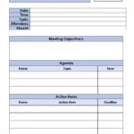 Free Meeting Minutes Templates | Word, Pdf, Excel, Google Docs In MOM Template Sample