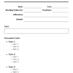 Free Meeting Minutes Templates | Word, Pdf, Excel, Google Docs Throughout Minutes Sample Template