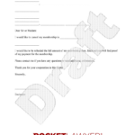 Free Membership Cancellation Letter   Rocket Lawyer Within Cancellation Letter Template Sample