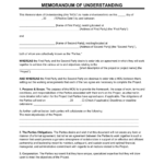 Free Memorandum Of Understanding (Mou) Template | Pdf & Word Intended For Memorandum Of Understanding Template Sample