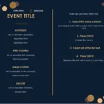 Free Menu Templates | Microsoft Create With Menu Template Sample