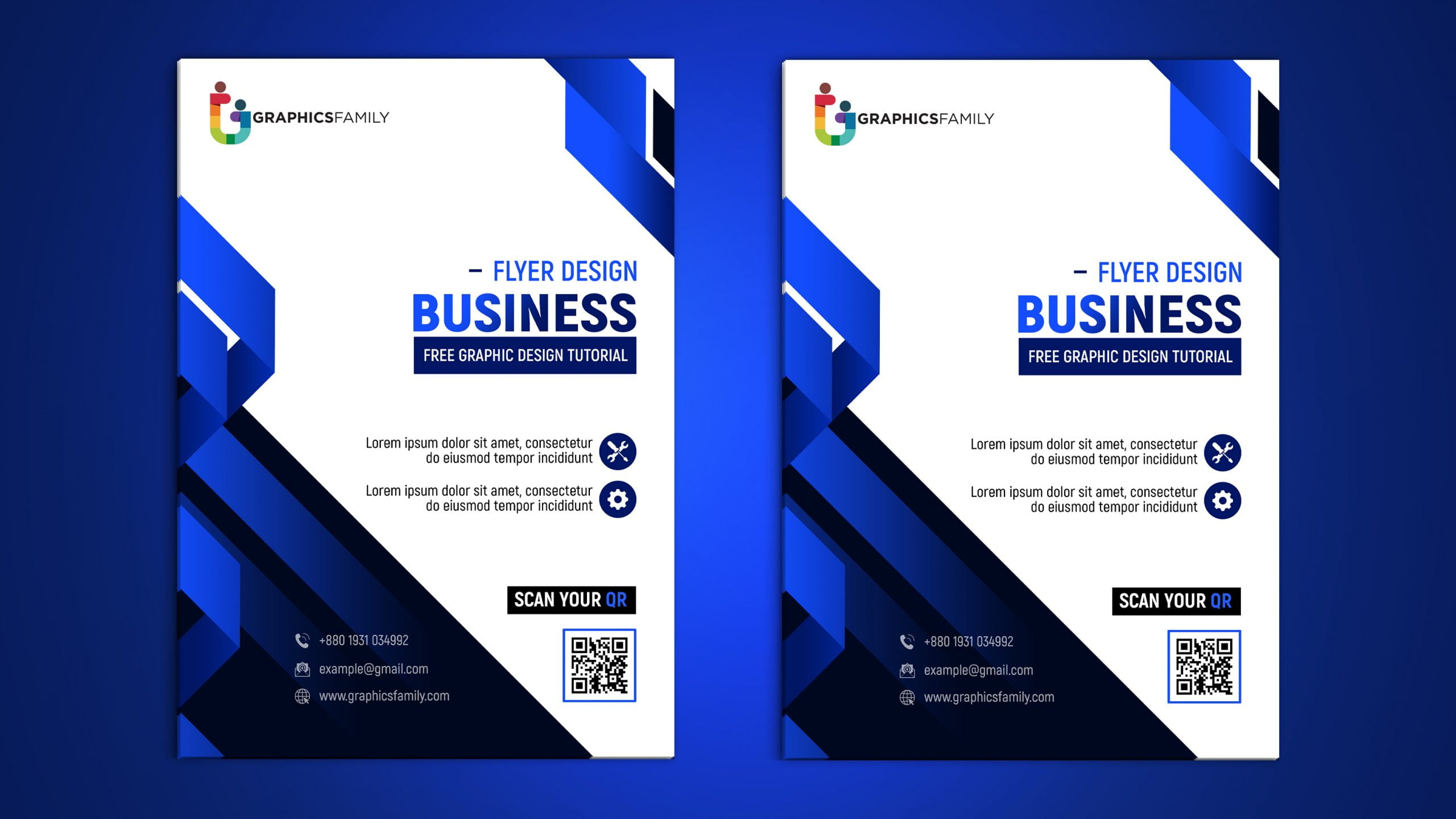 Free Modern Flyer Design Cover Template Psd – Graphicsfamily in Free Flyer Sample Template