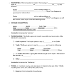 Free Motor Vehicle (Dmv) Bill Of Sale Form   Pdf | Word – Eforms Throughout Bill Of Sale Sample Template