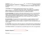 Free Non Disclosure Agreement (Nda) Templates (21)   Pdf | Word In Non Disclosure Agreement Sample Template