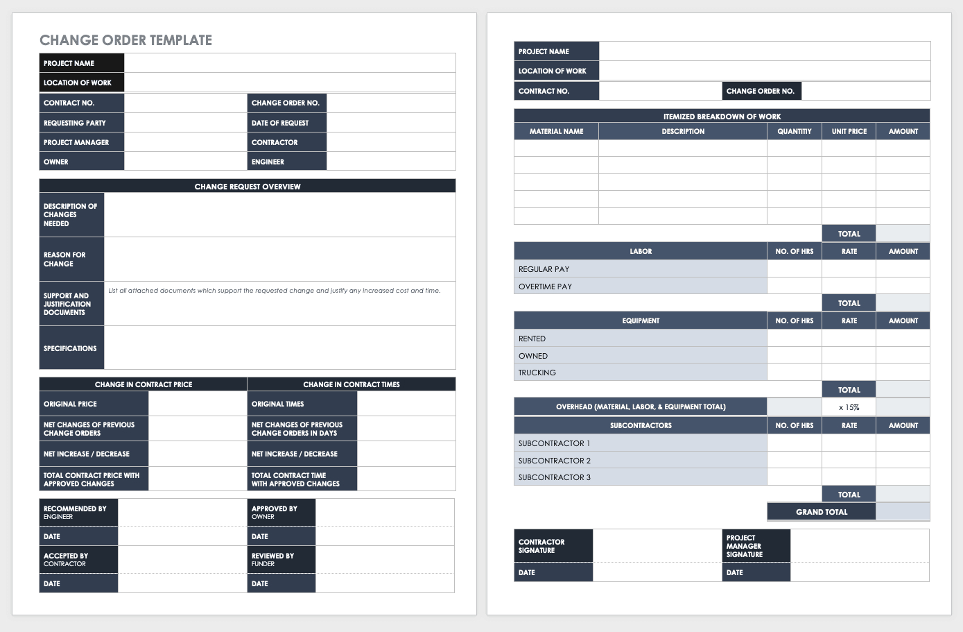 Free Order Form Templates | Smartsheet for Sales Order Form Sample Template