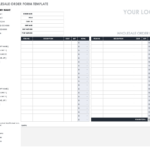 Free Order Form Templates | Smartsheet In Order Form Template Free Sample