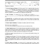 Free Partnership Agreement Template (5) | Pdf & Word For Business Agreement Sample Template