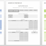 Free Pay Stub Templates | | Smartsheet With Pay Stub Template Sample Free