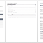 Free Policy And Procedure Templates | Smartsheet In Policy Template Sample